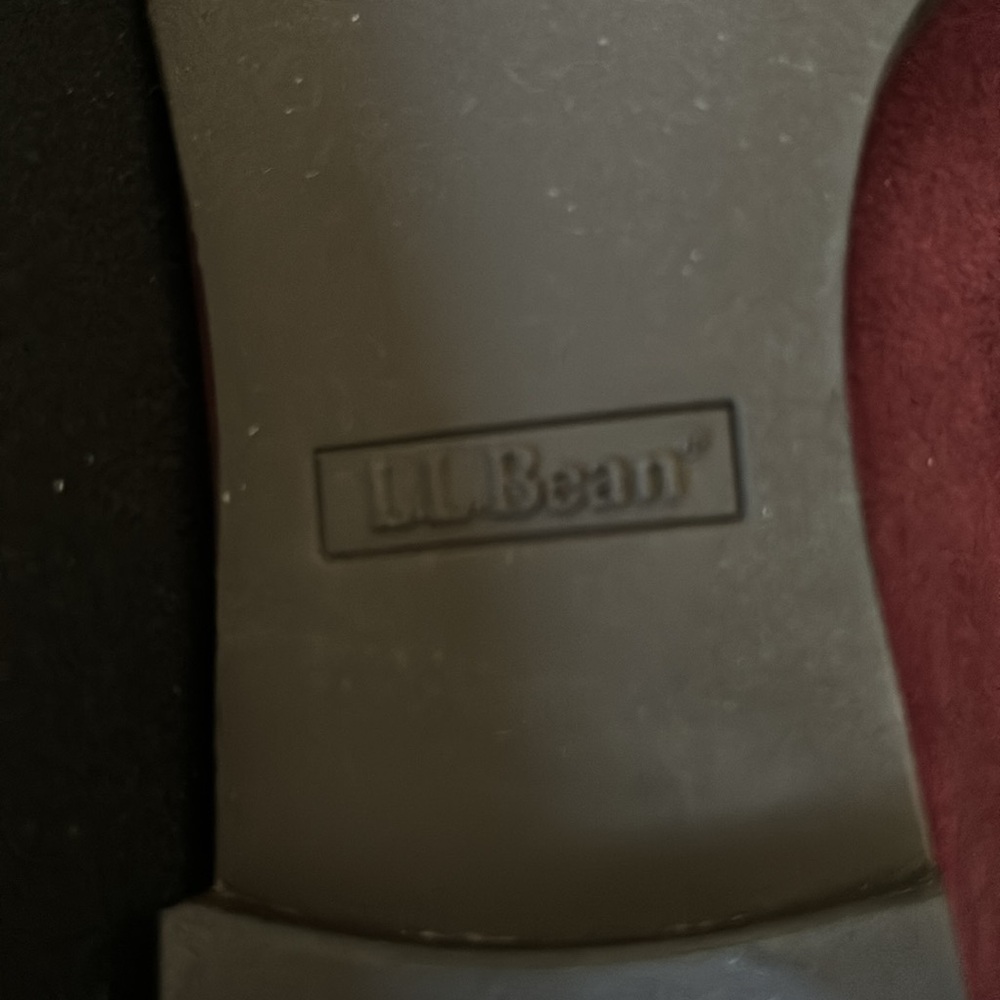 LL Bean Suede Moccasin Loafer Flats Port Color size 8.5 NIB - Picture 9 of 11